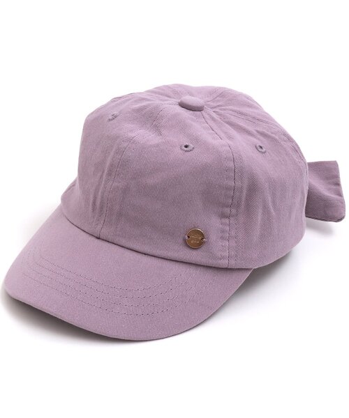 BREEZE（ブリーズ）の「バックリボンキャップ（キャップ・キッズ・インディゴブルー/チャコール/ラベンダー/ベージュ・50/58/54）」の4枚目の写真