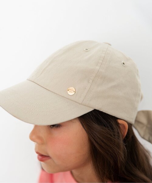 BREEZE（ブリーズ）の「バックリボンキャップ（キャップ・キッズ・インディゴブルー/チャコール/ラベンダー/ベージュ・50/58/54）」の19枚目の写真