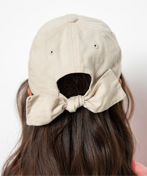 BREEZE（ブリーズ）の「バックリボンキャップ（キャップ・キッズ・インディゴブルー/チャコール/ラベンダー/ベージュ・50/58/54）」の20枚目の写真