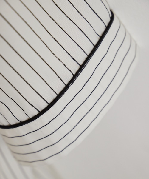 WEGO（ウィゴー）の「WEGO/スタジアムBIGシャツ（シャツ/ブラウス・メンズ・パープル系その他4/ホワイト系その他4/グリーン系その他4・MEDIUM/LARGE）」の4枚目の写真