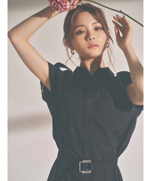 RESEXXY（リゼクシー）の「【m】チュールロングワンピース（ワンピース・レディース・ブラック/ベージュ/イエロー・FREE）」の5枚目の写真