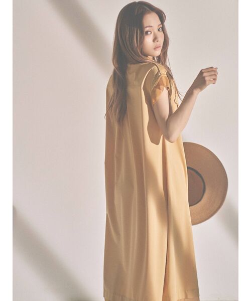 RESEXXY（リゼクシー）の「【m】チュールロングワンピース（ワンピース・レディース・ブラック/ベージュ/イエロー・FREE）」の7枚目の写真