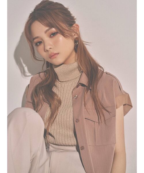 RESEXXY（リゼクシー）の「【m】チュールロングワンピース（ワンピース・レディース・ブラック/ベージュ/イエロー・FREE）」の10枚目の写真