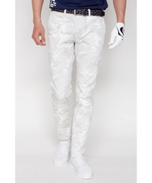 HIGH ST. GOLF∴カモ柄ツイルストレッチ ベーシックスリムパンツ ＜AdE＞