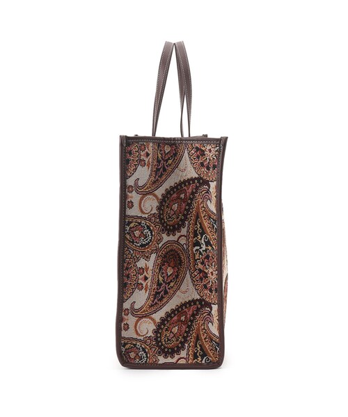 THE SHOP TK （ザ ショップ ティーケー ）の「◆ビッグリゾートトート（トートバッグ・レディース・ライトベージュ/ホワイト系8/ワイン系2・00）」の4枚目の写真