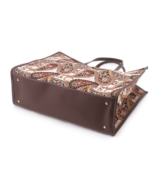 THE SHOP TK （ザ ショップ ティーケー ）の「◆ビッグリゾートトート（トートバッグ・レディース・ライトベージュ/ホワイト系8/ワイン系2・00）」の6枚目の写真