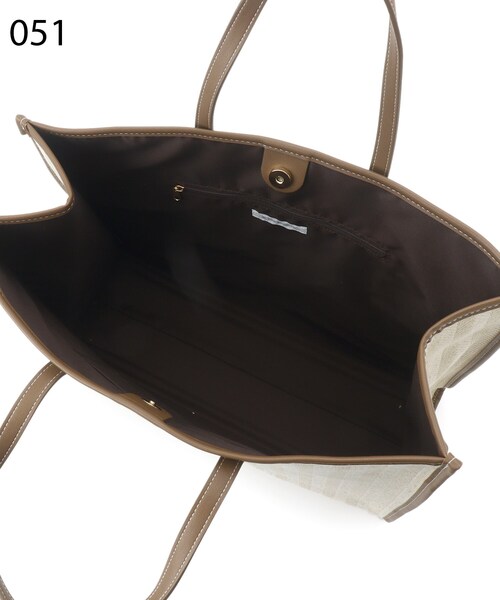 THE SHOP TK （ザ ショップ ティーケー ）の「◆ビッグリゾートトート（トートバッグ・レディース・ライトベージュ/ホワイト系8/ワイン系2・00）」の7枚目の写真