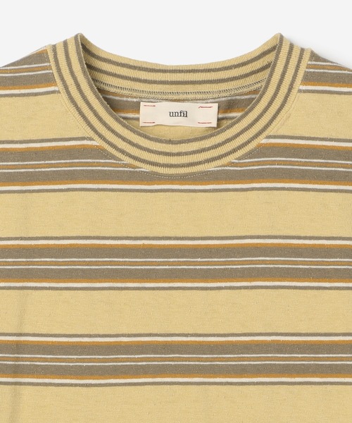 UNFIL（アンフィル）の「unfil | ボーダーノースリーブTシャツ WOMEN（Tシャツ/カットソー・レディース・イエロー系その他/ホワイト系その他5・0）」の14枚目の写真