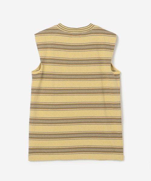 UNFIL（アンフィル）の「unfil | ボーダーノースリーブTシャツ WOMEN（Tシャツ/カットソー・レディース・イエロー系その他/ホワイト系その他5・0）」の13枚目の写真