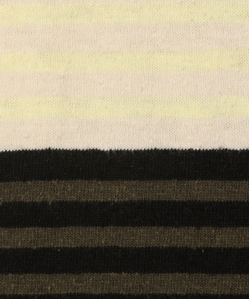 UNFIL（アンフィル）の「unfil | ボーダーノースリーブTシャツ WOMEN（Tシャツ/カットソー・レディース・イエロー系その他/ホワイト系その他5・0）」の19枚目の写真