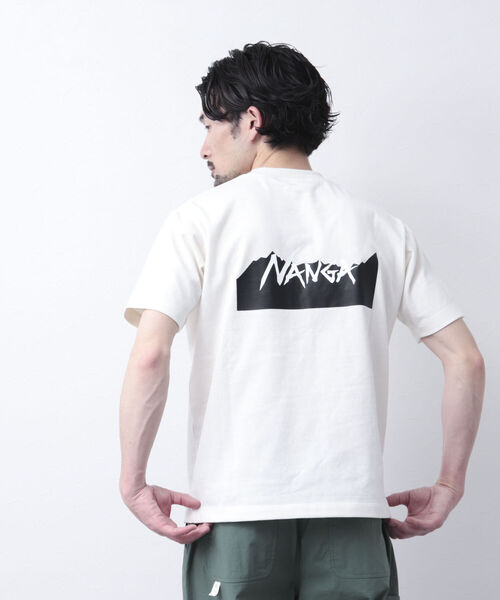 NANGA(ナンガ)の「【NANGA/ナンガ】別注ロゴプリントTシャツ バックプリント(Tシャツ/カットソー・メンズ・ホワイト/キャメル/ネイビー・M/L)」の5枚目の写真