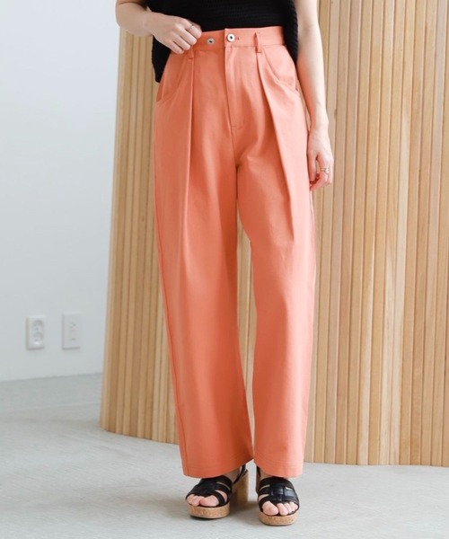 mysty woman(ミスティウーマン)の「ボリュームタックワイドパンツ 285930(その他パンツ・レディース・ホワイト/ベージュ/オレンジ・FREE)」の17枚目の写真
