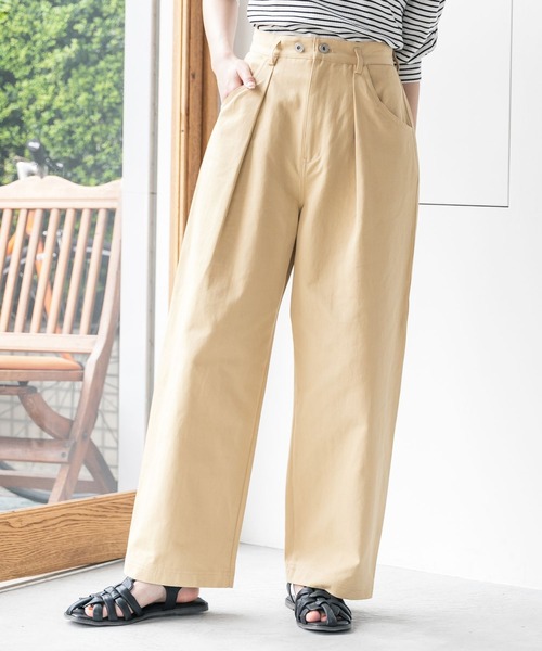 mysty woman(ミスティウーマン)の「ボリュームタックワイドパンツ 285930(その他パンツ・レディース・ホワイト/ベージュ/オレンジ・FREE)」の19枚目の写真