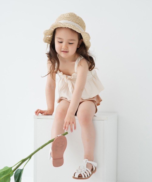 セール】キッズ水着 女の子 リブ セパレート（水着）｜utatane