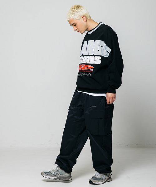 XLARGE(エクストララージ)の「XLARGE RECORDS LOGO CREWNECK SWEAT(スウェット・メンズ・アッシュ/ネイビー/ブラック/グリーン・M/S/L/XL)」の14枚目の写真
