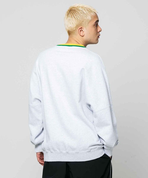 XLARGE(エクストララージ)の「XLARGE RECORDS LOGO CREWNECK SWEAT(スウェット・メンズ・アッシュ/ネイビー/ブラック/グリーン・M/S/L/XL)」の22枚目の写真