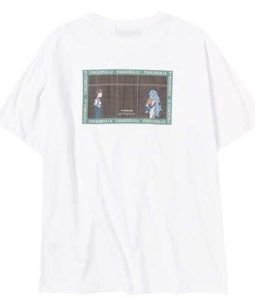 Mac-House(マックハウス)の「EVANGELION エヴァンゲリオン 半袖Tシャツ(Tシャツ/カットソー・メンズ・ホワイト/ブラック/ピンク/ブルー・M/L/XL)」の2枚目の写真