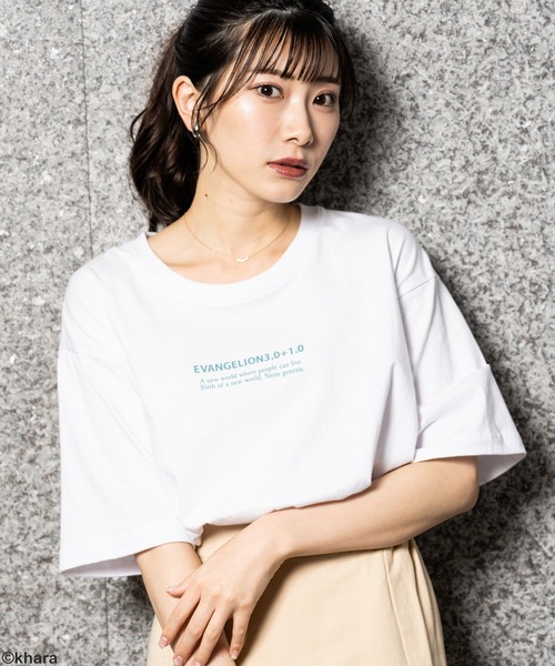 Mac-House(マックハウス)の「EVANGELION エヴァンゲリオン 半袖Tシャツ(Tシャツ/カットソー・メンズ・ホワイト/ブラック/ピンク/ブルー・M/L/XL)」の18枚目の写真