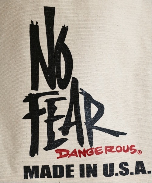 C.E.L.STORE（セルストア）の「NO FEAR/ノーフィア NO FEAR PRINTED TOTE BAG ノーフィアプリントトートバッグ（トートバッグ・メンズ・ナチュラル/ブラック・FREE）」の13枚目の写真