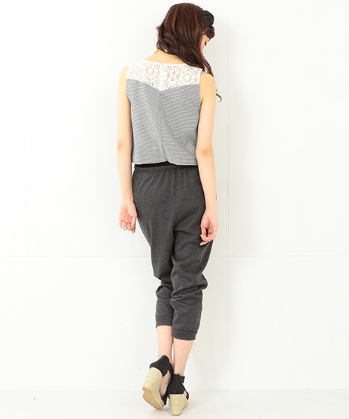 CAROLINA GLASER（カロリナ グレイサー）の「CAROLINA GLASER / レース オールインワン（つなぎ/オールインワン・レディース・ホワイト/ブラック・ONE SIZE）」の5枚目の写真