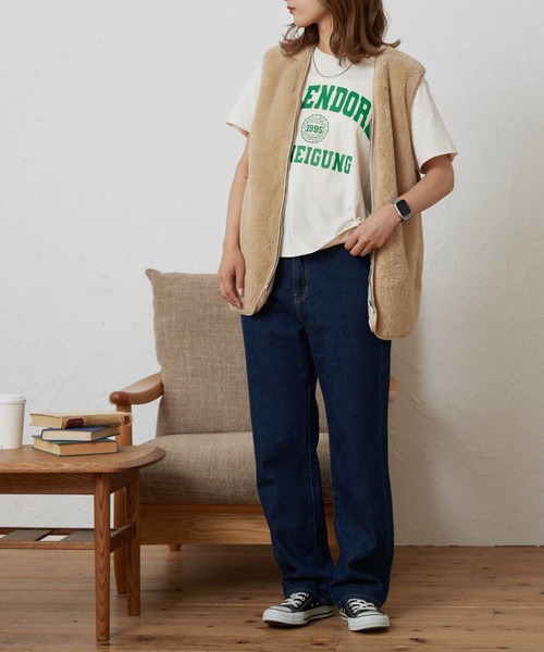 WEGO（ウィゴー）の「WEGO/ファーボアベスト（ベスト・レディース・ベージュ/キャメル・FREE）」の8枚目の写真