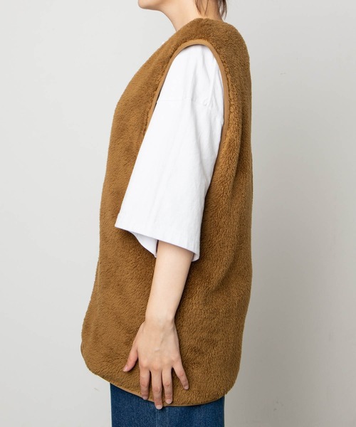 WEGO（ウィゴー）の「WEGO/ファーボアベスト（ベスト・レディース・ベージュ/キャメル・FREE）」の22枚目の写真