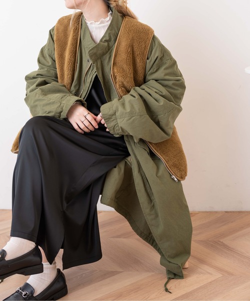 WEGO（ウィゴー）の「WEGO/ファーボアベスト（ベスト・レディース・ベージュ/キャメル・FREE）」の18枚目の写真