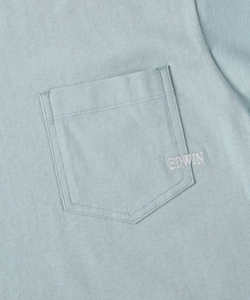 EDWIN(エドウィン)の「【EDWIN】ポケットTシャツ(Tシャツ/カットソー・レディース・ライム・L)」の6枚目の写真