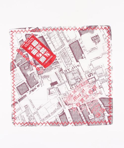 RNA（アールエヌエー）の「E4869  PINK MOTELバンダナ（バンダナ/スカーフ・レディース・ネイビー/ボルドー・FREE）」の9枚目の写真