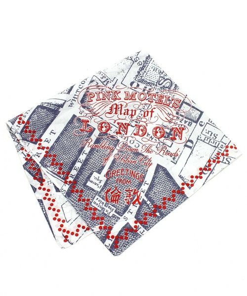 RNA（アールエヌエー）の「E4869  PINK MOTELバンダナ（バンダナ/スカーフ・レディース・ネイビー/ボルドー・FREE）」の14枚目の写真