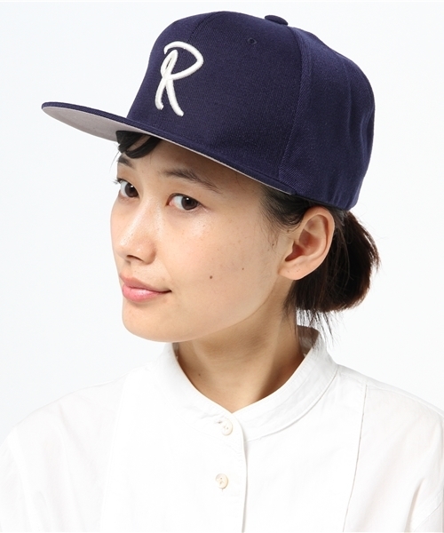 mystic（ミスティック）の「Rロゴキャップ（ハット・レディース・ネイビー/ベージュ/グレー・ﾌﾘ-）」の4枚目の写真