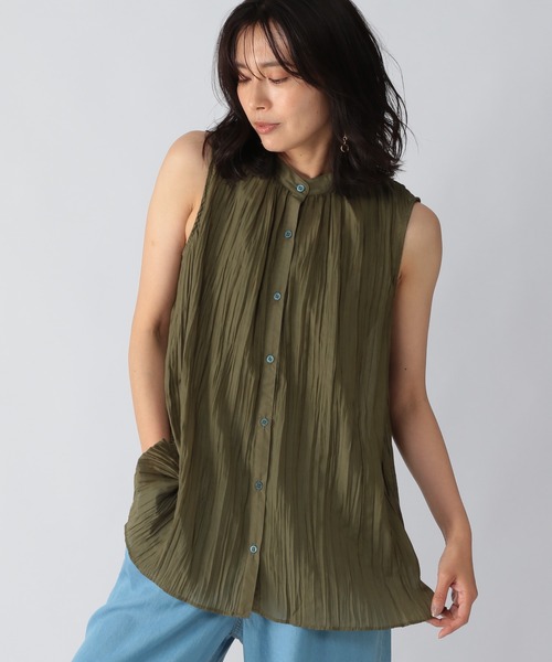 BARNYARDSTORM(バンヤードストーム)の「BARNYARDSTORM / バックリボンシアーブラウス(シャツ/ブラウス・レディース・ブラック/カーキ・FREE)」の12枚目の写真