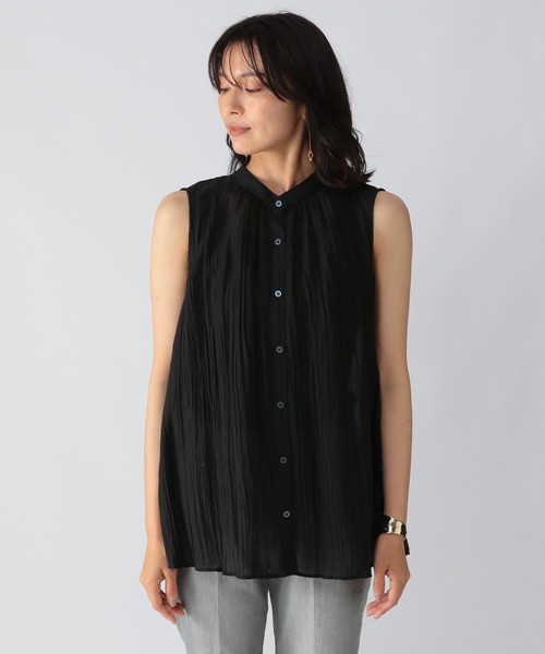 BARNYARDSTORM(バンヤードストーム)の「BARNYARDSTORM / バックリボンシアーブラウス(シャツ/ブラウス・レディース・ブラック/カーキ・FREE)」の14枚目の写真