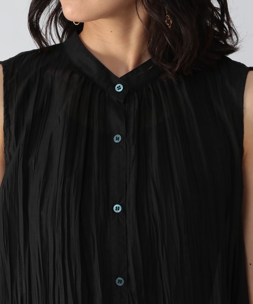 BARNYARDSTORM(バンヤードストーム)の「BARNYARDSTORM / バックリボンシアーブラウス(シャツ/ブラウス・レディース・ブラック/カーキ・FREE)」の17枚目の写真