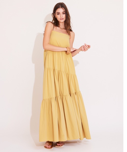 ALEXIA STAM（アリシアスタン）の「Tiered Dress /ティアードドレス（ワンピース・レディース・ブラック/イエロー/グリーン系その他・FREE）」の10枚目の写真