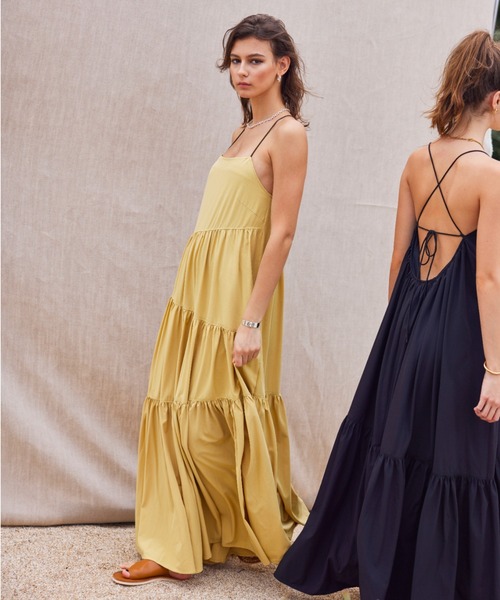 ALEXIA STAM（アリシアスタン）の「Tiered Dress /ティアードドレス（ワンピース・レディース・ブラック/イエロー/グリーン系その他・FREE）」の17枚目の写真