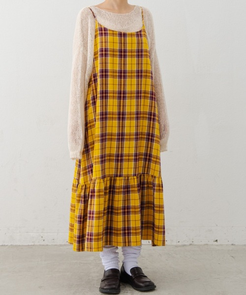 MERLOT（メルロー）の「チェックキャミワンピース（ワンピース）」 - WEAR