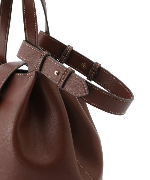 ROPE' PICNIC(ロペピクニック)の「2WAY・軽量/リサイクル合皮ワイドベルトバッグ(ショルダーバッグ・レディース・ブラック/ダークブラウン/ベージュ/ダークグリーン・FREE)」の6枚目の写真