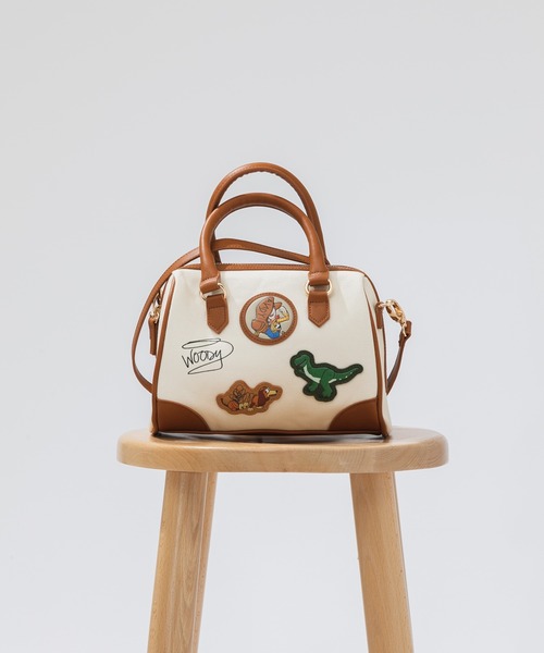 Paradise Picnic（パラダイスピクニック）の「トイ・ストーリー フレンズキャンバスボストン（ボストンバッグ・レディース・ブラック/ブラウン・FREE）」の9枚目の写真