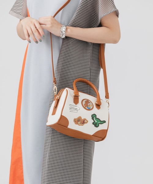 Paradise Picnic（パラダイスピクニック）の「トイ・ストーリー フレンズキャンバスボストン（ボストンバッグ・レディース・ブラック/ブラウン・FREE）」の19枚目の写真