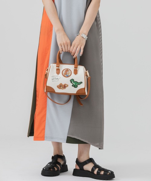 Paradise Picnic（パラダイスピクニック）の「トイ・ストーリー フレンズキャンバスボストン（ボストンバッグ・レディース・ブラック/ブラウン・FREE）」の18枚目の写真