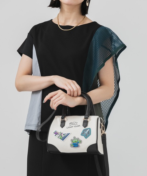 Paradise Picnic（パラダイスピクニック）の「トイ・ストーリー フレンズキャンバスボストン（ボストンバッグ・レディース・ブラック/ブラウン・FREE）」の14枚目の写真