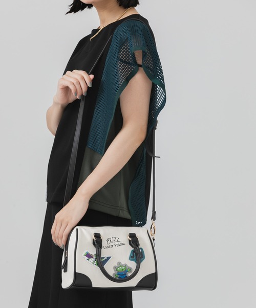 Paradise Picnic（パラダイスピクニック）の「トイ・ストーリー フレンズキャンバスボストン（ボストンバッグ・レディース・ブラック/ブラウン・FREE）」の11枚目の写真