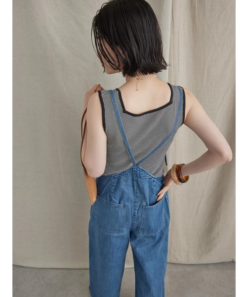 AMERICAN HOLIC（アメリカンホリック）の「2WAYニットボーダータンクトップ（タンクトップ・レディース・ブラック/ブルー・M/L）」の16枚目の写真