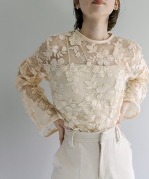 mystic | オーガンジーレースブラウス(シャツ/ブラウス)