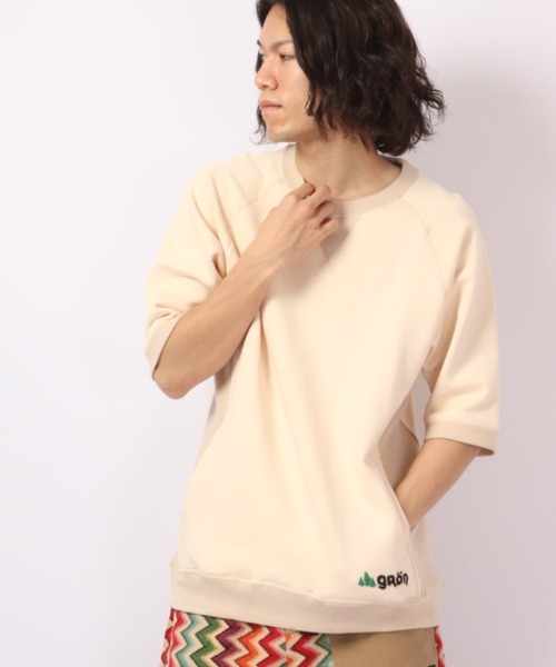 FUNALIVE（ファンアライブ）の「gron バルキー裏毛半袖スウェット（スウェット・メンズ・ネイビー/モカ/アイボリー・M/L）」の16枚目の写真