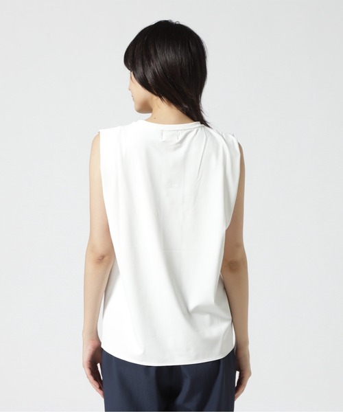 DROIT BELLO（ドロイトベロ）の「DROIT BELLO(ドロイトベロ) エステルジャージープルオーバー（Tシャツ/カットソー・レディース・ブラック/ホワイト系2・F）」の7枚目の写真