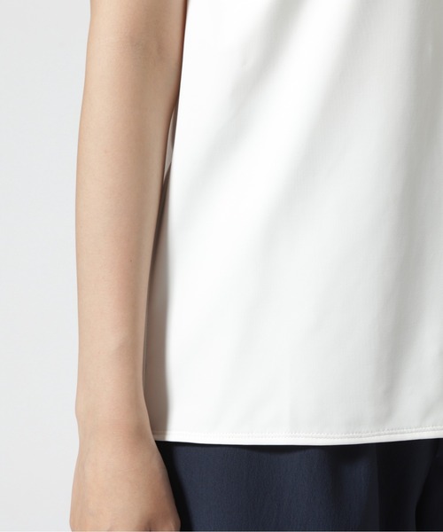 DROIT BELLO（ドロイトベロ）の「DROIT BELLO(ドロイトベロ) エステルジャージープルオーバー（Tシャツ/カットソー・レディース・ブラック/ホワイト系2・F）」の10枚目の写真
