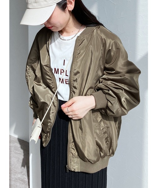 reca（レカ）の「【使用禁止！】MA-1【使用禁止！】（MA-1・レディース・ブラック/オフホワイト/カーキ・M/L）」の3枚目の写真