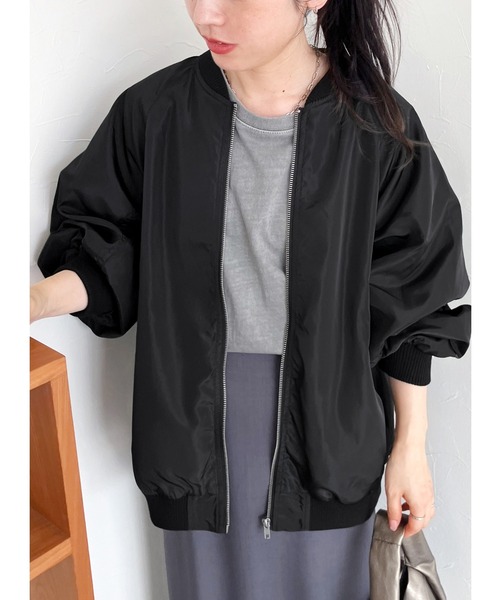 reca（レカ）の「【使用禁止！】MA-1【使用禁止！】（MA-1・レディース・ブラック/オフホワイト/カーキ・M/L）」の2枚目の写真